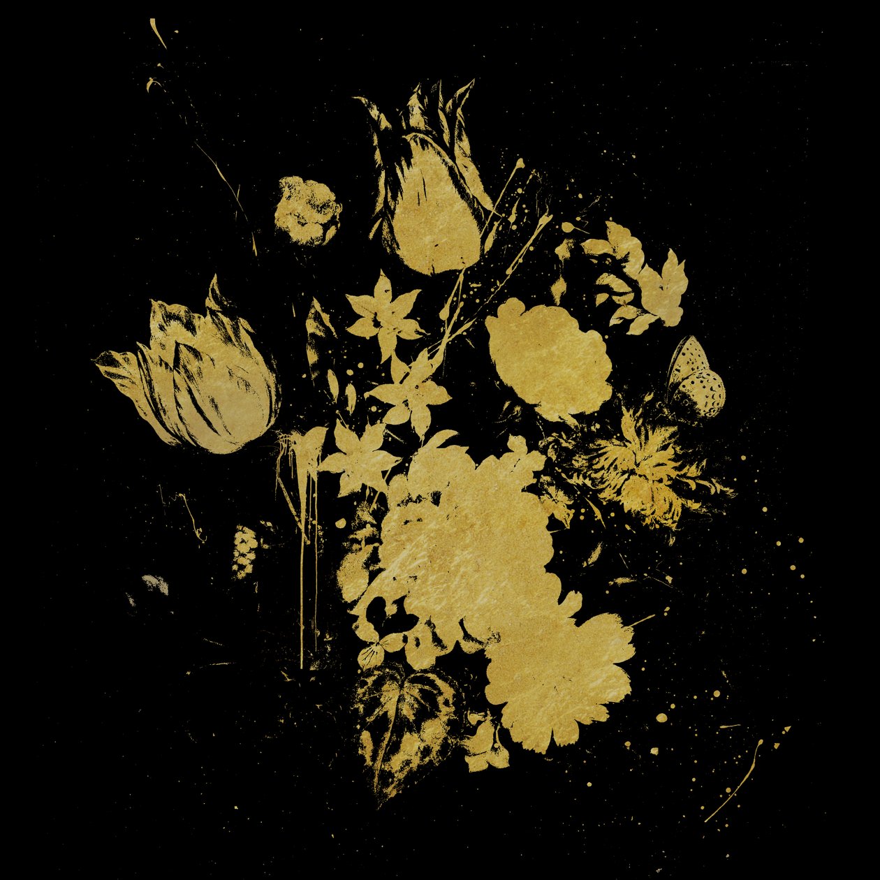 小花束》，2013 年（帆布拼贴画） 作者 泰斯·阿尔伯斯