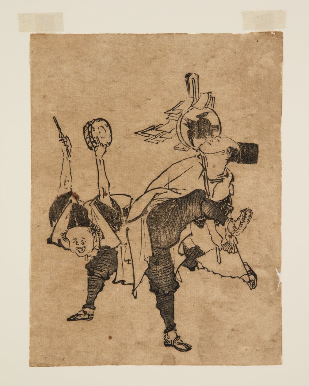(彩色木版画) 作者 Teisai Hokuba