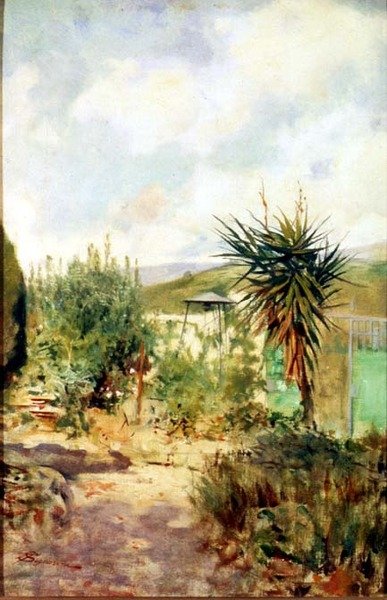 卡雷吉的花园 作者 Telemaco Signorini