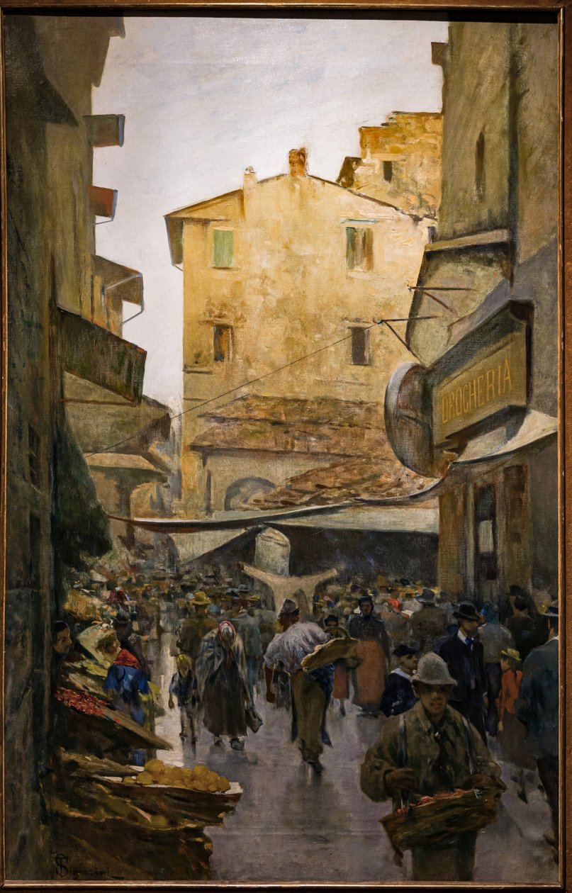 The Old Market from Degli Speziali Street, c.1882 (oil on canvas)   1409722   zh       chinese Successfully Translated  Original: the little oil lamp repairman Translat: the little oil lamp repairman 1449478 zh chinese Successfully Translated Original: Nud 作者 Telemaco Signorini