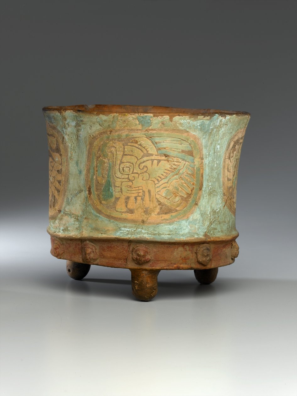 三脚架罐子，c.800（粘土）（另见278901-278902和278904） 作者 特奥蒂瓦坎