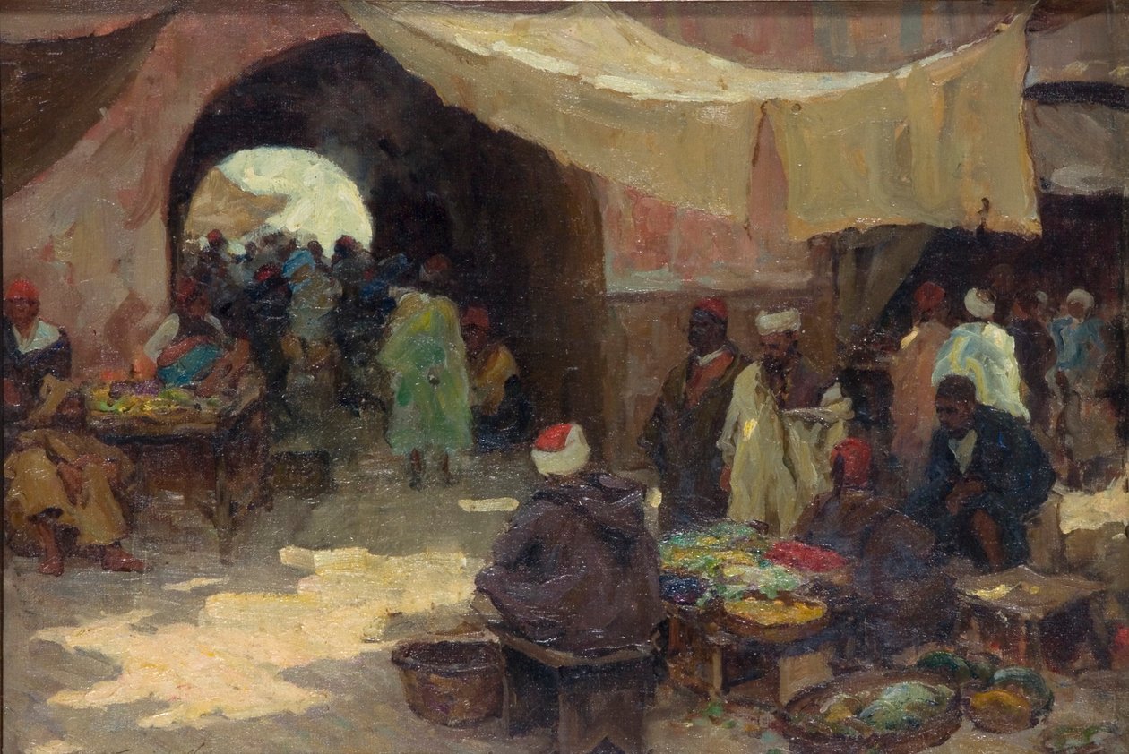 东方集市场景》，1880-1936年 作者 特里克·威廉姆斯