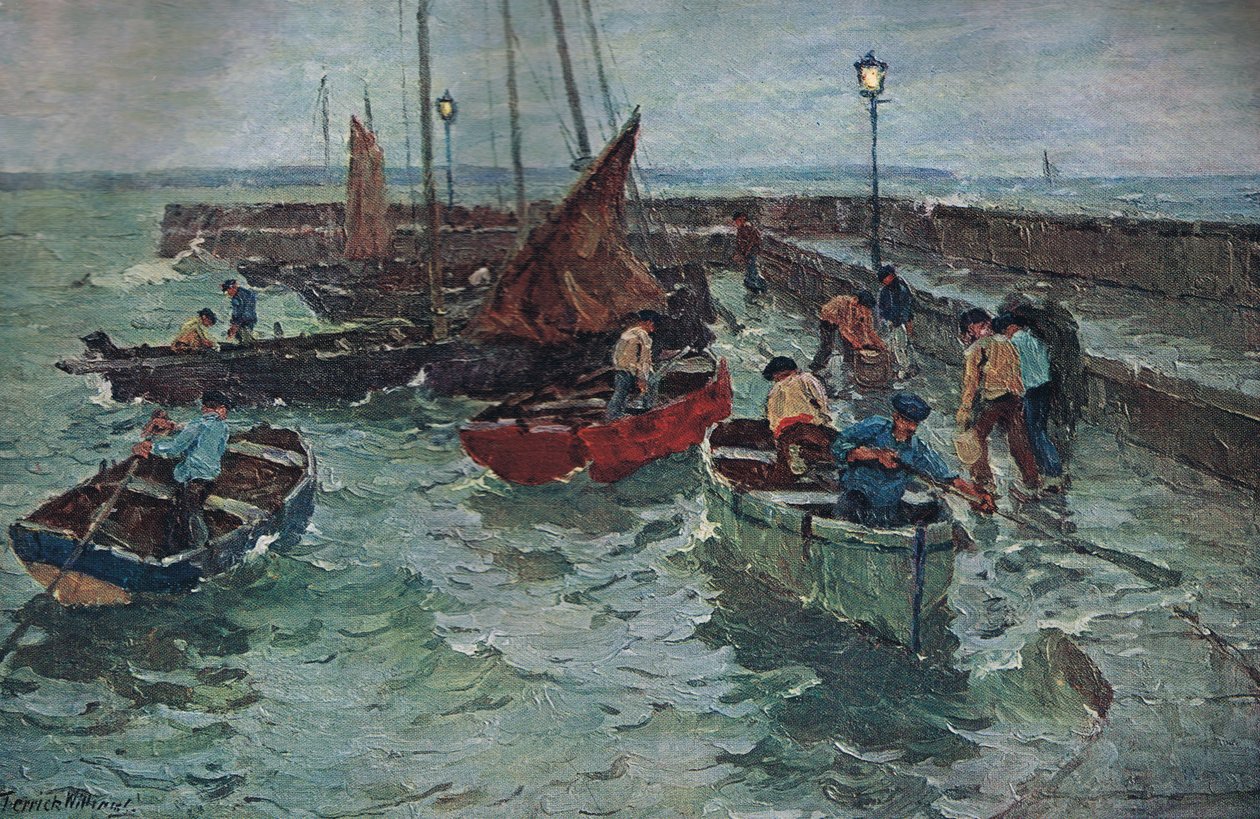 Harbour Scene，c.1915 作者 特里克·威廉姆斯