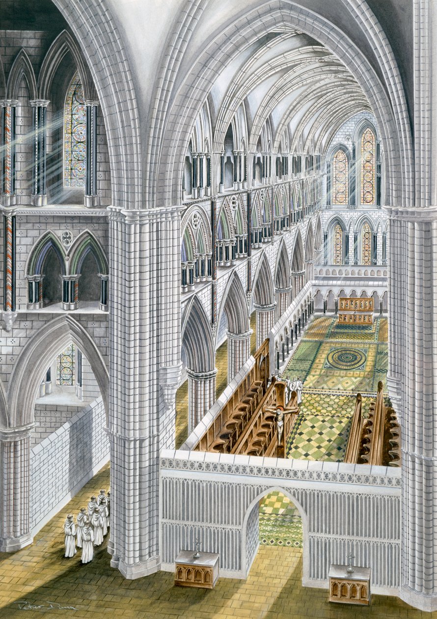 Rievaulx修道院，13世纪初，约1990-2010年 作者 特里球