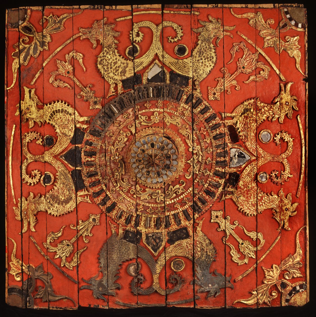 从泰国Lu寺庙的天花板在北泰国 作者 泰国学校