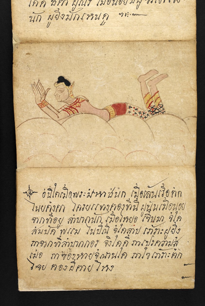 或16482，f.4 "萨特拉" 关于算命和健康快乐生活的建议（折纸书） 作者 泰国学校