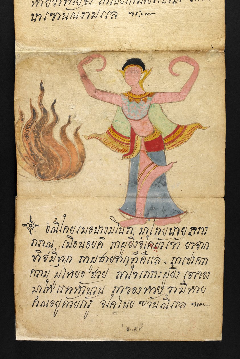 或16482，f.7 "萨特拉" 关于算命和健康快乐生活的建议（折纸书） 作者 泰国学校