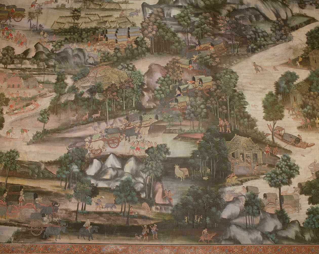 Wirharn Sasada，乡村生活，Wat Bowonniwet Vihara 作者 泰国学校