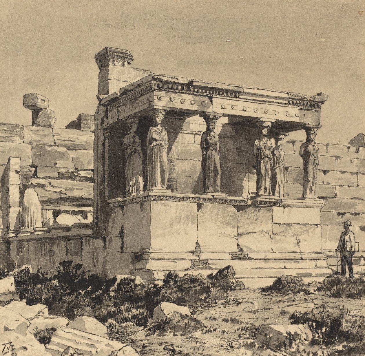 Erechtheion, 1890. 作者 角破碎机的柱塞