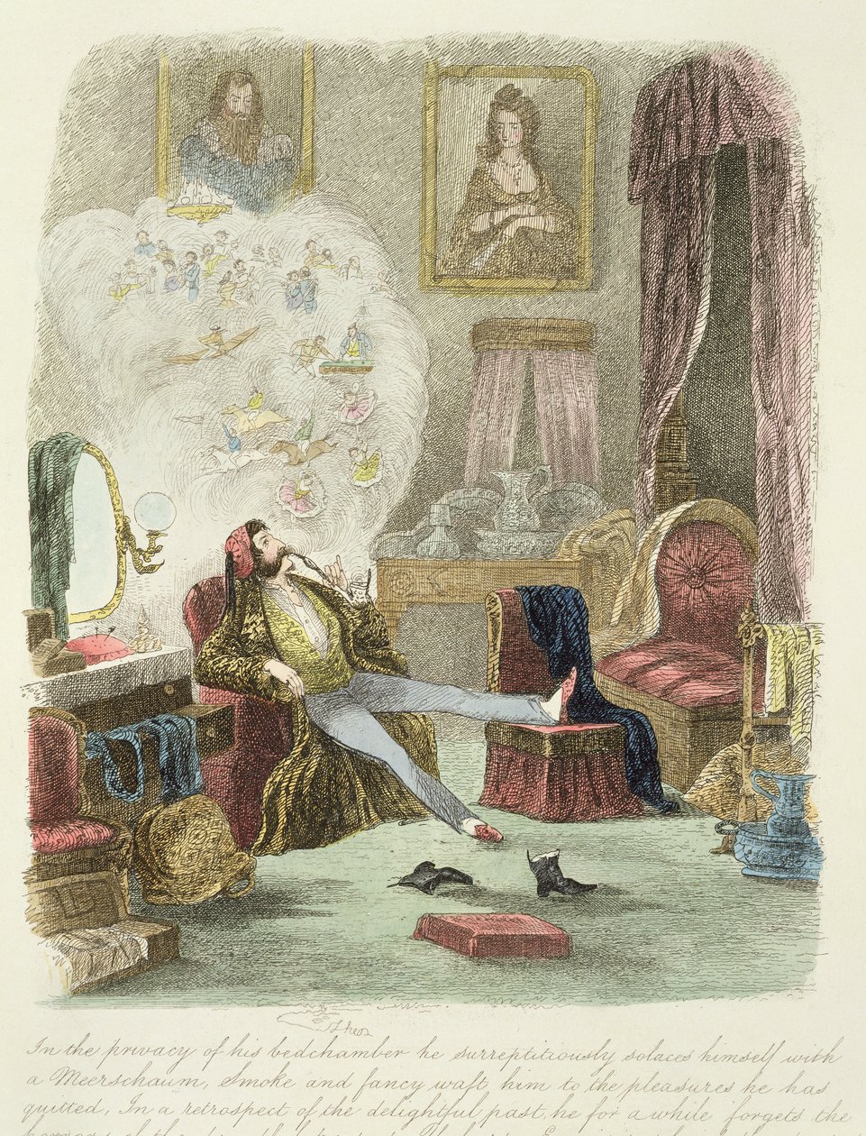 1859年出版的“探索伦敦精致到他的国家姑娘”的插图（另见193200,203629,203631） 作者 西奥