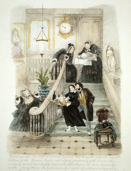 从1859年出版的伦敦精美访问到他的国家姑姑的插图（另见193200,203630-31） 作者 西奥西奥