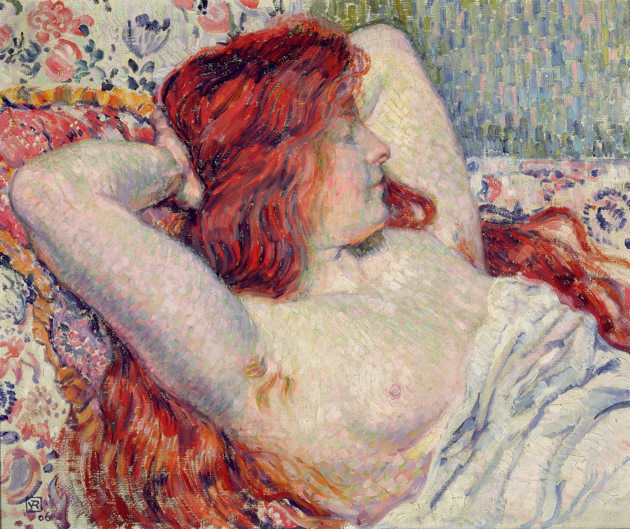 1906年红头发的女人 作者 范·雷塞尔伯格（Théovan Rysselberghe）