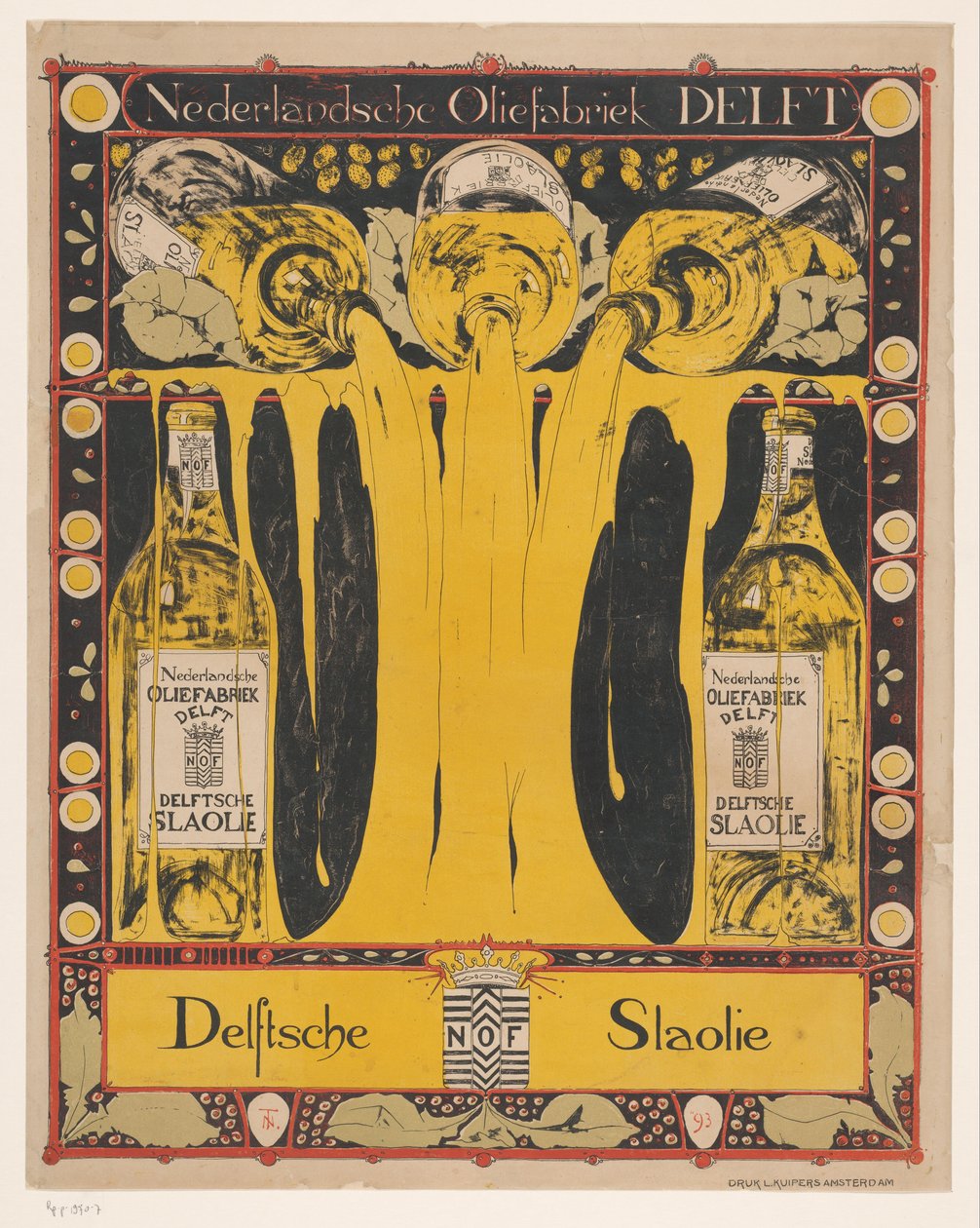 Nederlandsche Oliefabriek Delft Delftsche Slaolie（物品上的原标题） 作者 提奥·纽文惠斯