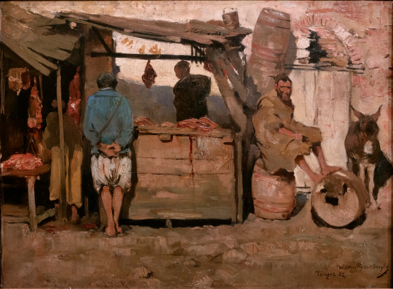坦吉尔的屠宰场 作者 范·雷塞尔伯格（Théovan Rysselberghe）