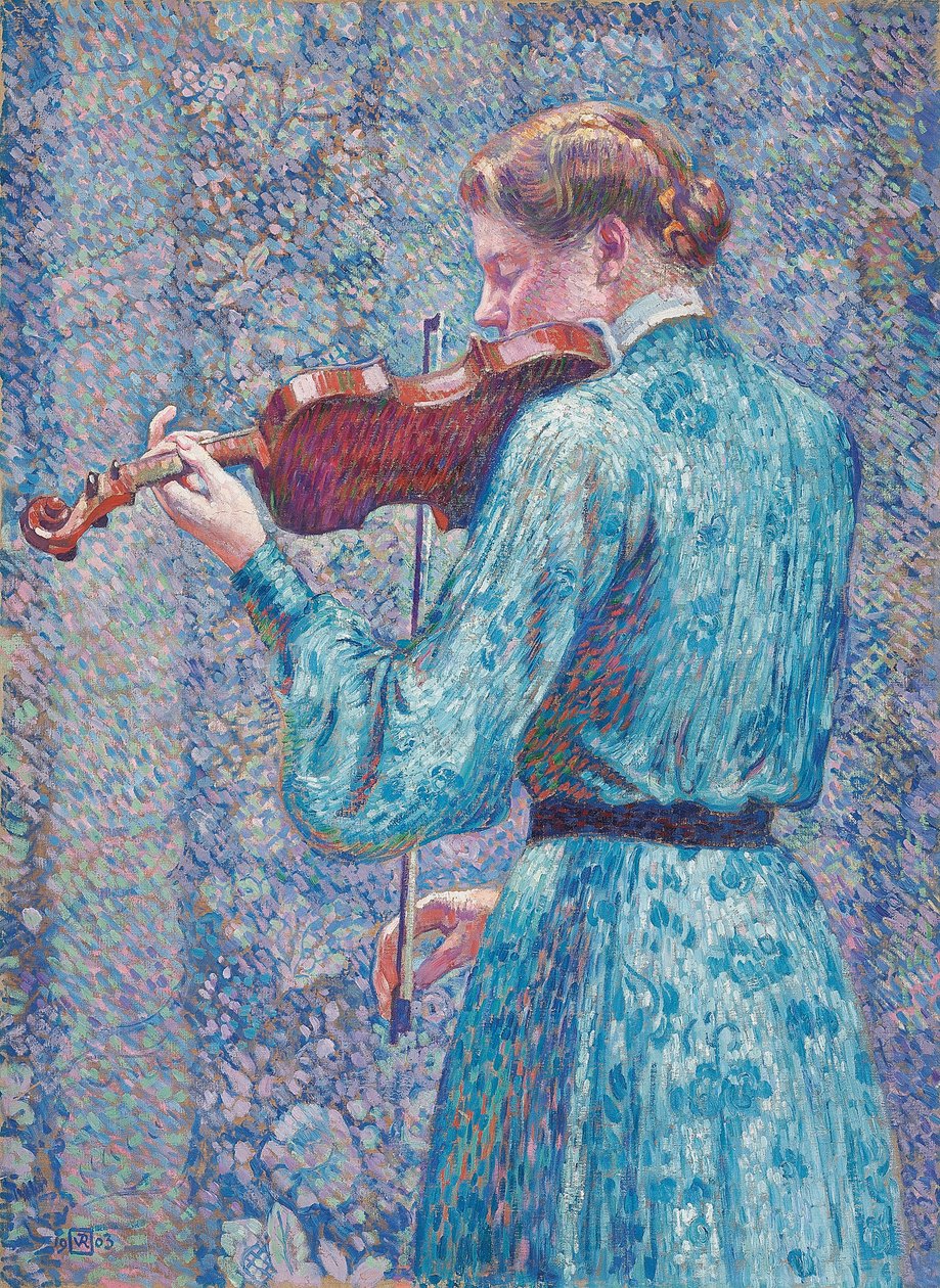 玛丽·安妮·韦伯拉小提琴 作者 范·雷塞尔伯格（Théovan Rysselberghe）
