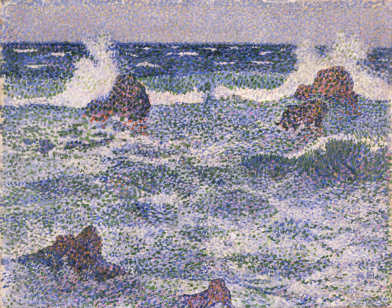 海军陆战队 作者 范·雷塞尔伯格（Théovan Rysselberghe）