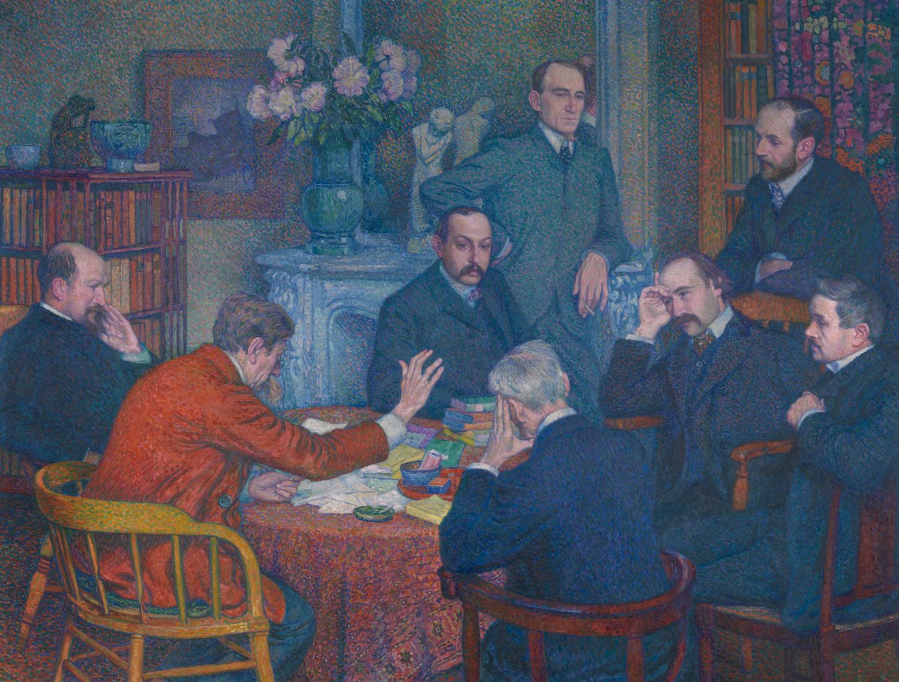 埃米尔-弗海伦的演讲 作者 范·雷塞尔伯格（Théovan Rysselberghe）