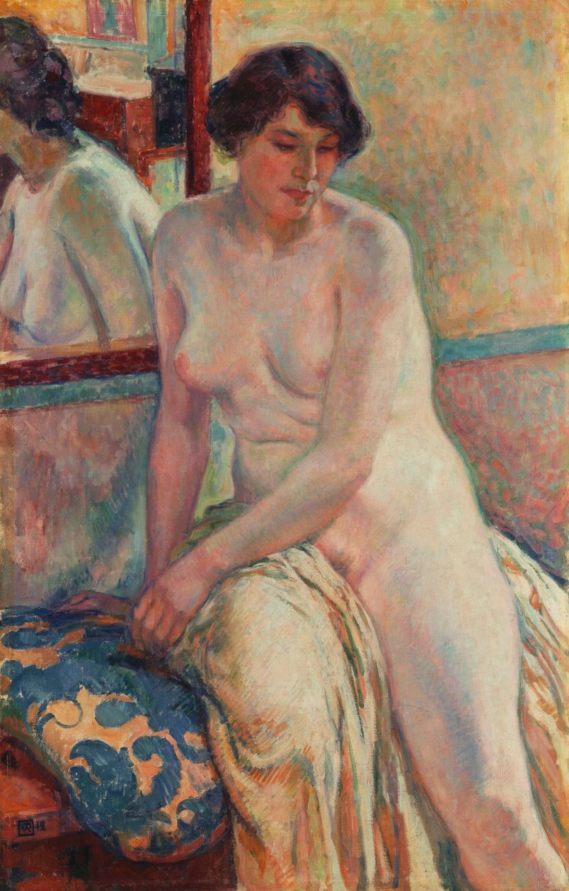 模特的休息，1912年 作者 范·雷塞尔伯格（Théovan Rysselberghe）