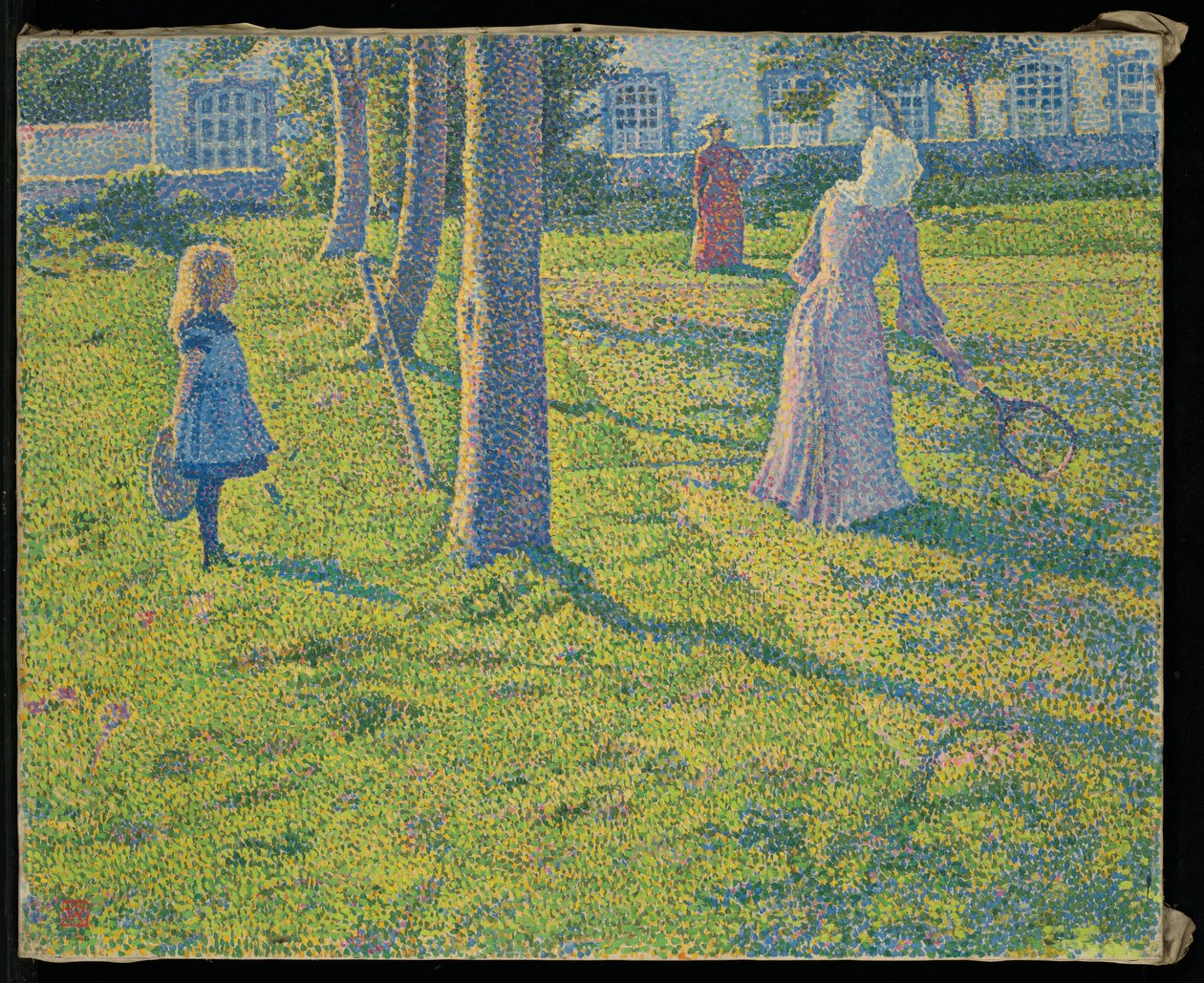 在图恩或网球聚会上 作者 范·雷塞尔伯格（Théovan Rysselberghe）