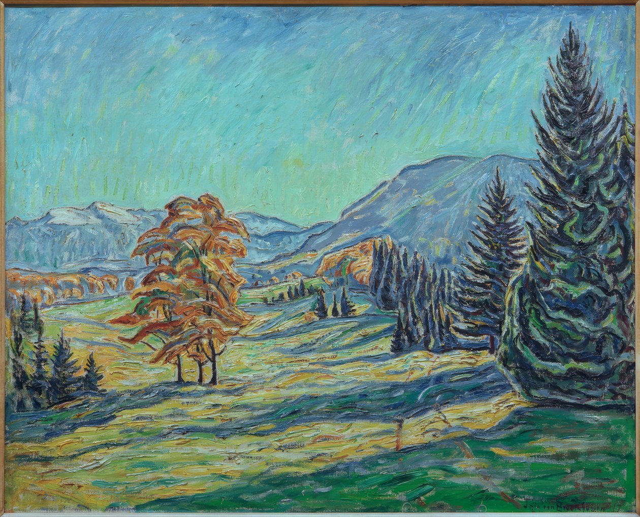 秋季山风景 作者 西奥·冯·布罗克胡森