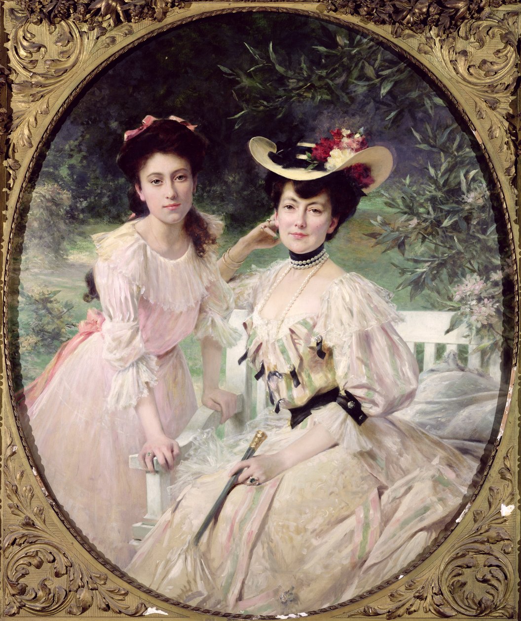 1903年，科拉斯夫人和她的女儿吉赛尔 作者 塞巴德·查特兰