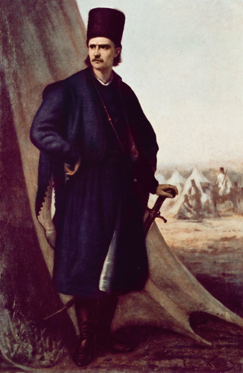 都铎（Theodor）Vladimirescu的画像 作者 西奥多·阿曼