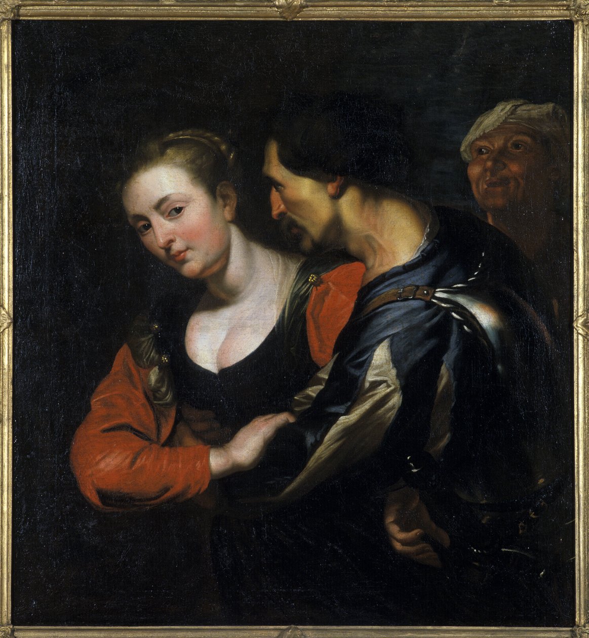 Landsknecht与一个女人 作者 西奥多·罗姆特斯