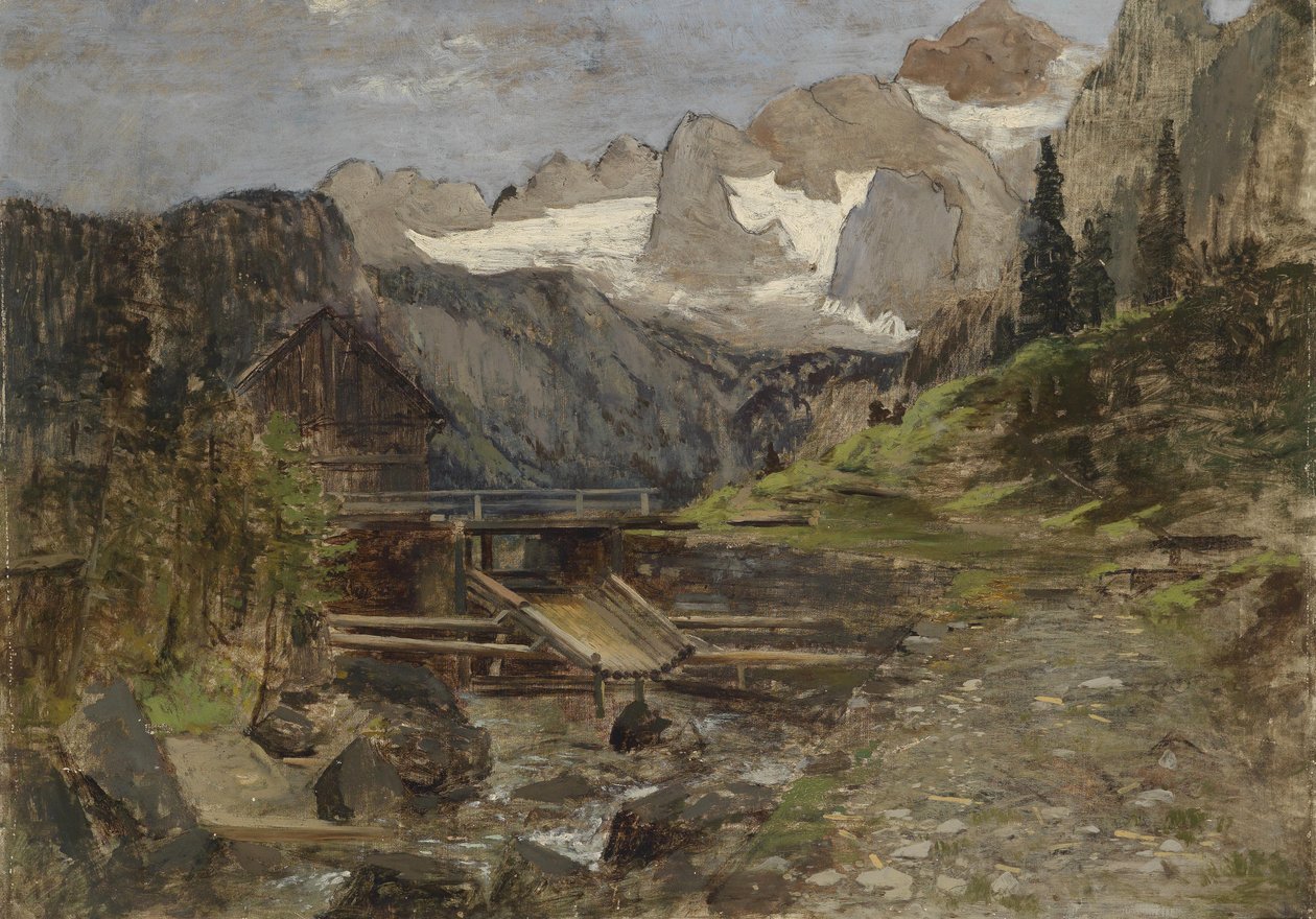 Gosaumühle与Dachstein 作者 西奥多·冯·霍曼