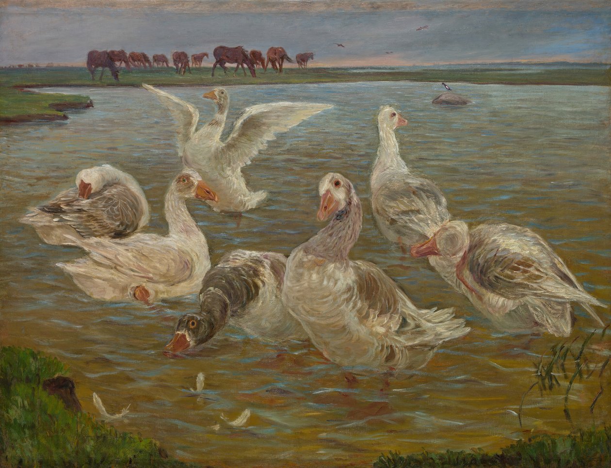 Les Oies, 1897. 作者 西奥多·埃斯伯恩·菲利普森