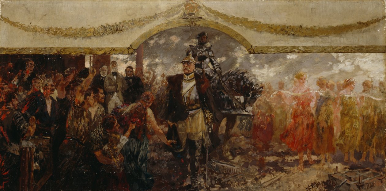 人民向俾斯麦致敬，1911年 作者 西奥多·罗乔尔
