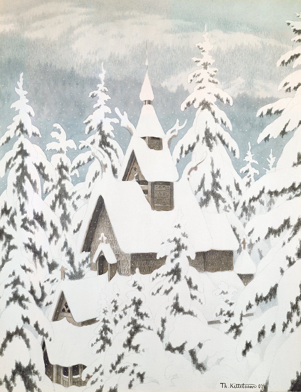 雪中教堂 作者 西奥多·基特尔森