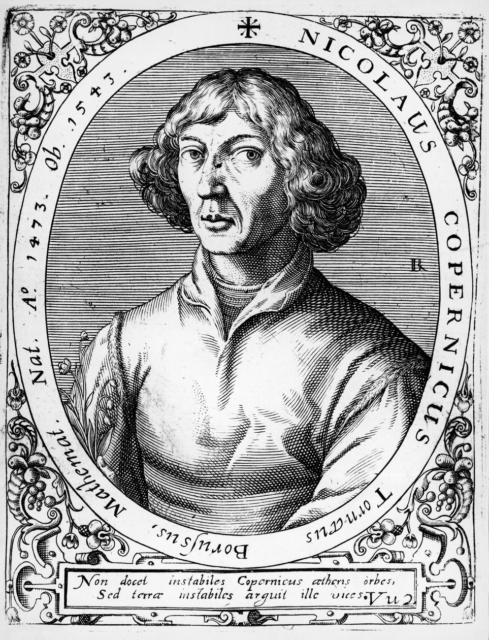 尼古拉·哥白尼 (Nicolaus Copernicus) 的肖像 (托伦) 作者 西奥多·德·布赖