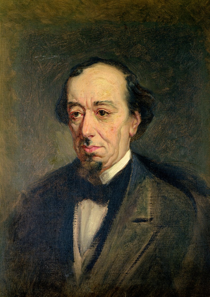 本杰明迪斯雷利，1877年比肯斯菲尔德伯爵 作者 西奥多·布莱克·威格曼
