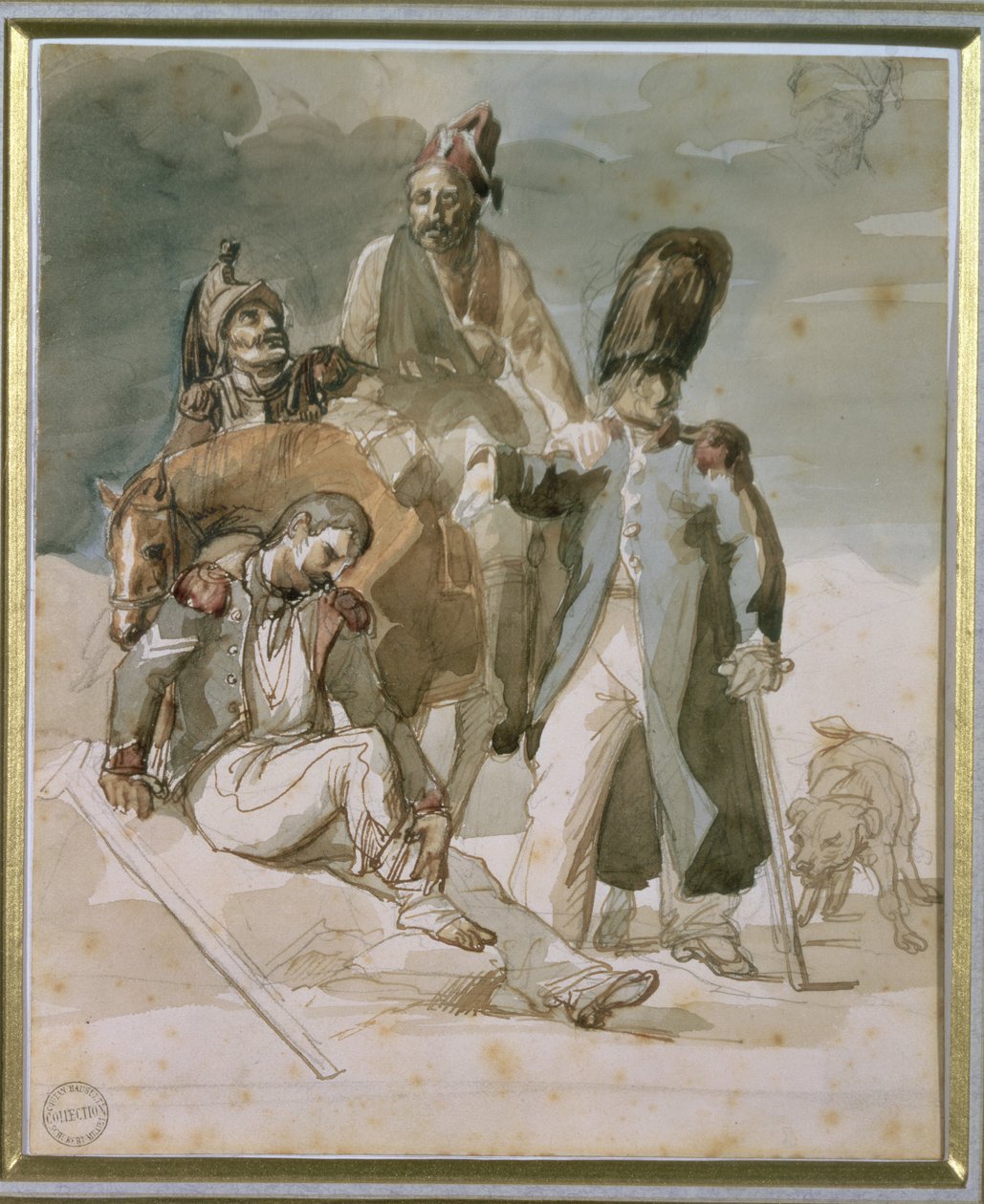 1812年拿破仑从俄罗斯撤退的一集 作者 西奥多·杰里科（Theodore Gericault）