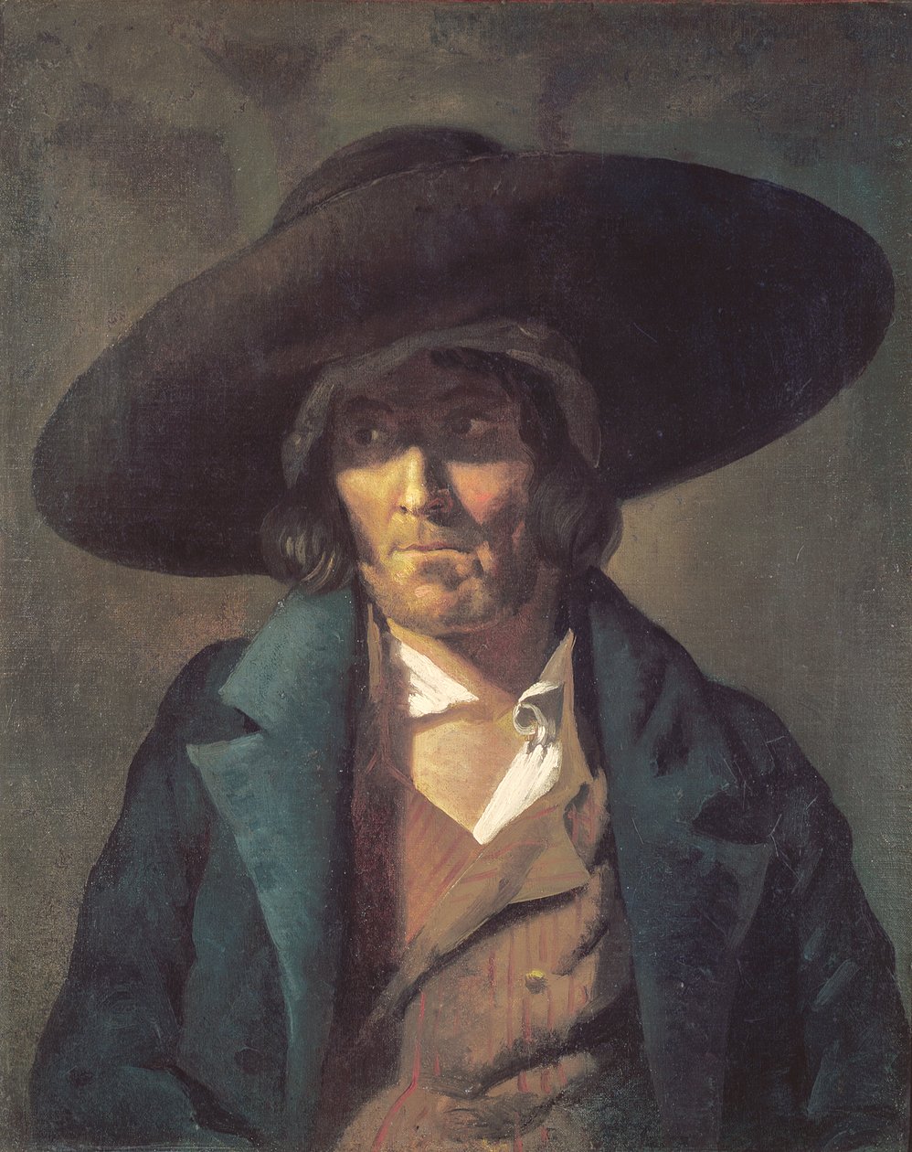 一个人的画象，Vendean，c.1822-23 作者 西奥多·杰里科（Theodore Gericault）