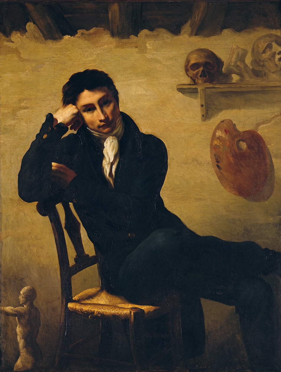 一位艺术家的画象在他的演播室 作者 西奥多·杰里科（Theodore Gericault）