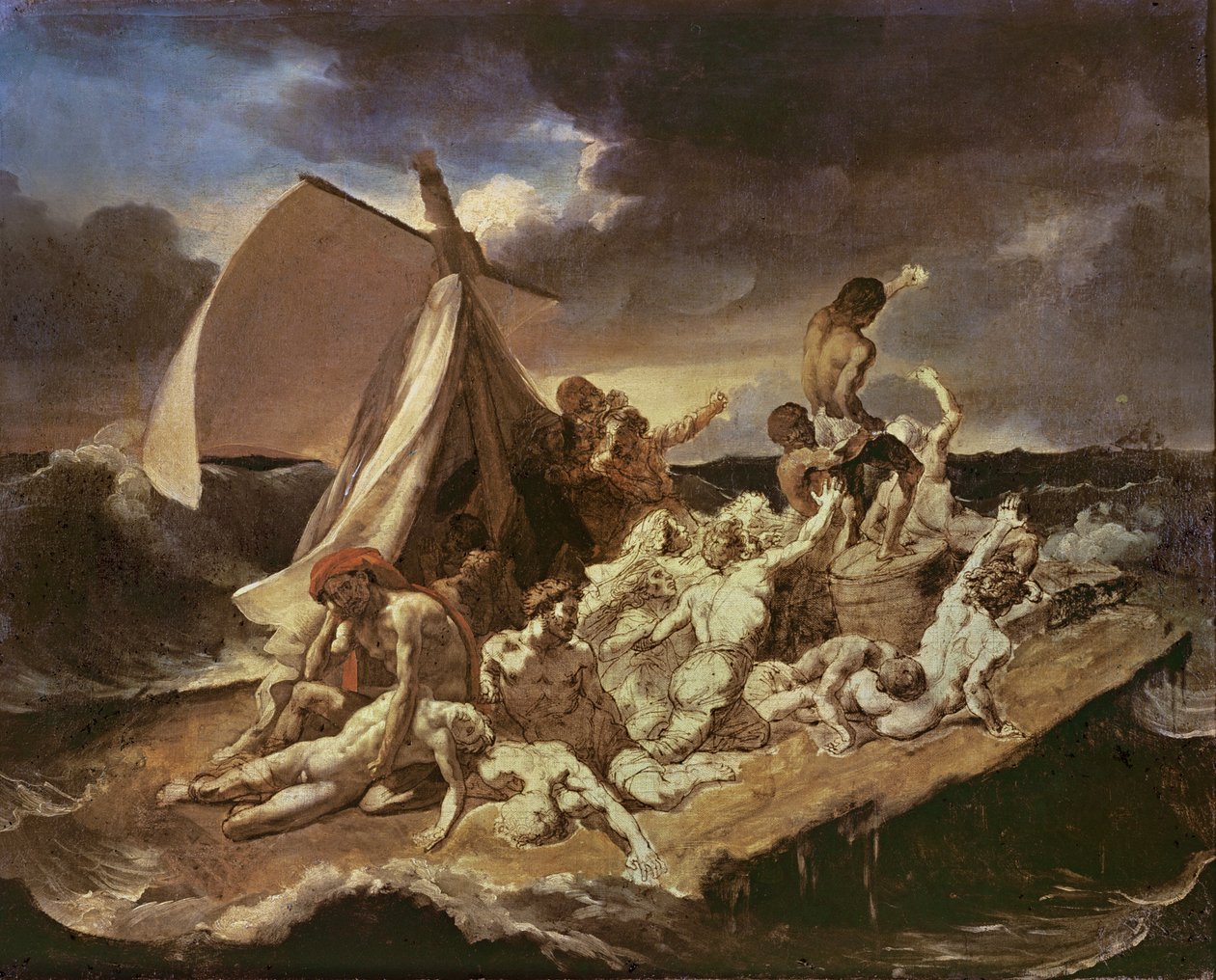 第二项关于美杜莎筏的研究 作者 西奥多·杰里科（Theodore Gericault）