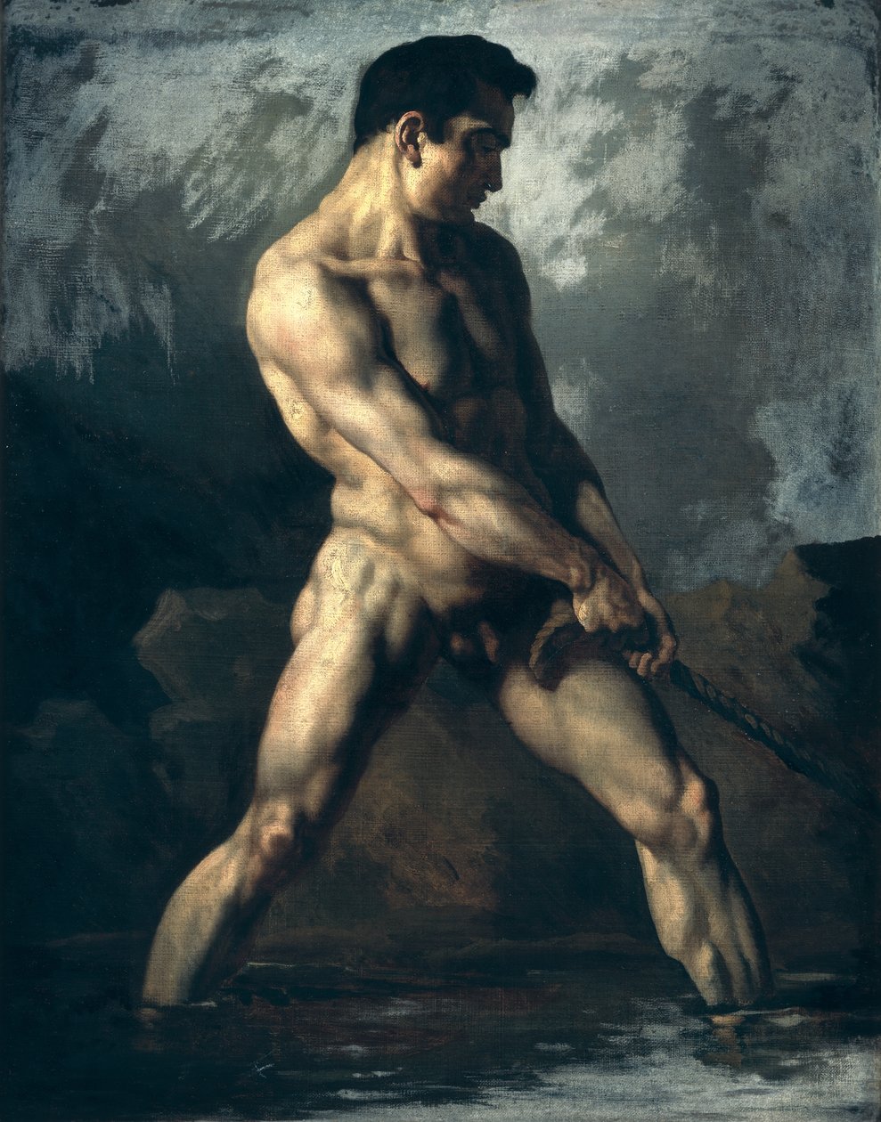 男性裸体研究 作者 西奥多·杰里科（Theodore Gericault）