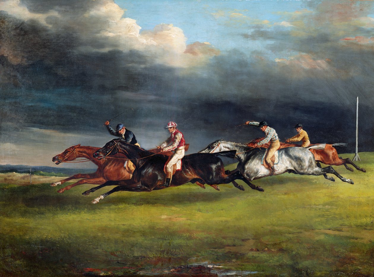 Epsom德比，1821年 作者 西奥多·杰里科（Theodore Gericault）