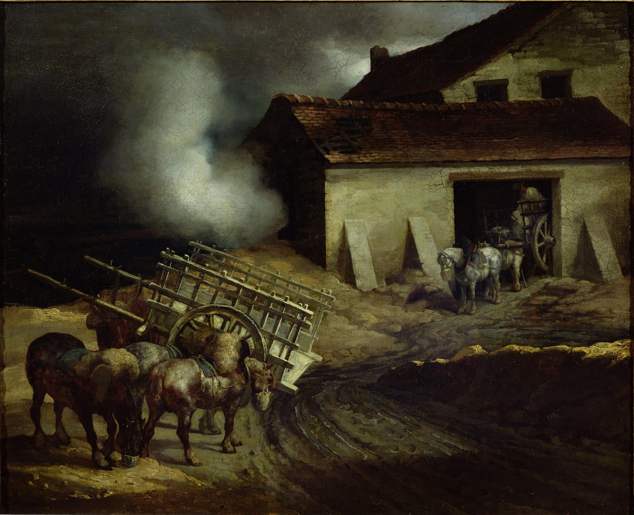 石膏工程的窑 作者 西奥多·杰里科（Theodore Gericault）