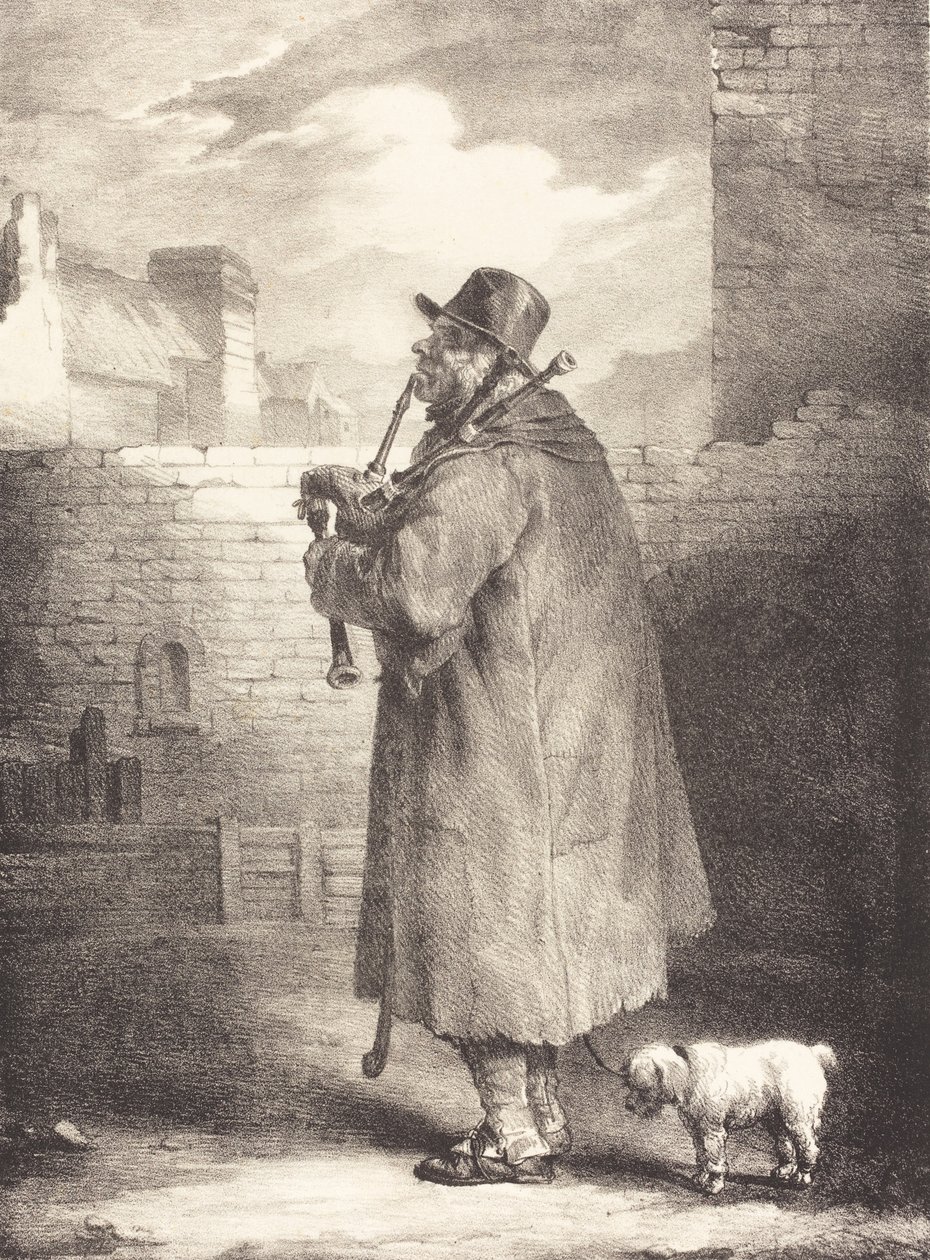 Piper，c.1821（编织纸上的石版画） 作者 西奥多·杰里科（Theodore Gericault）