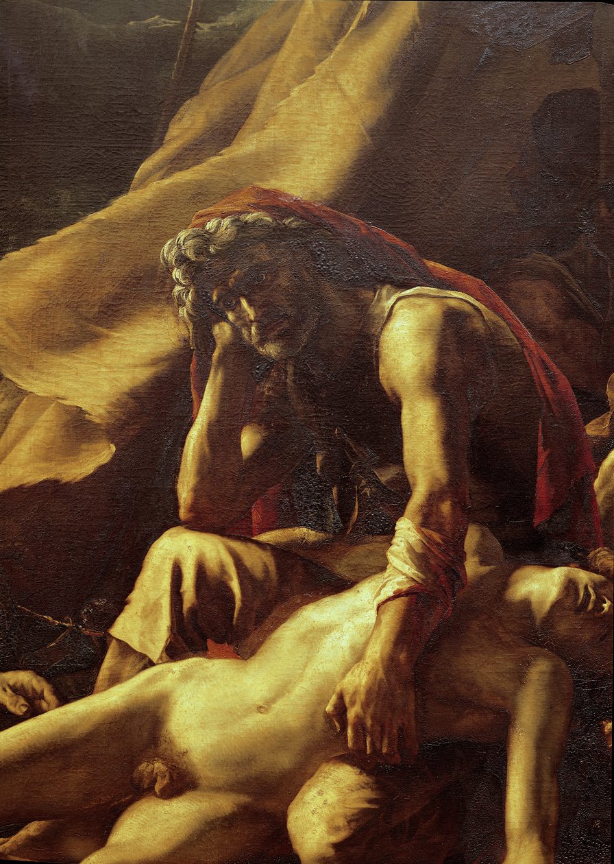 美杜莎的筏，一位老人的细节，1819年 作者 西奥多·杰里科（Theodore Gericault）