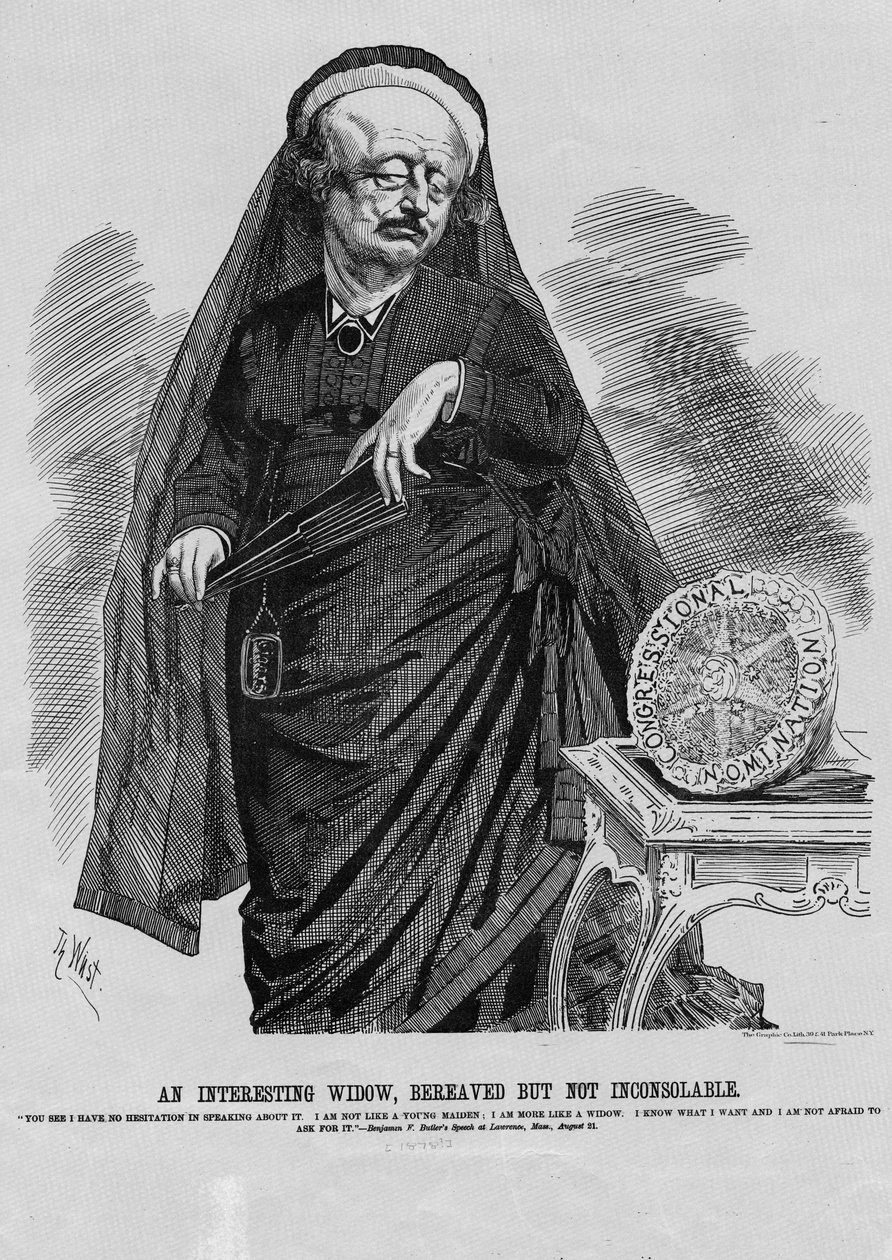 一个有趣的寡妇：失去亲人但没有伤心，图形公司，纽约，1876年 作者 西奥多·韦斯特