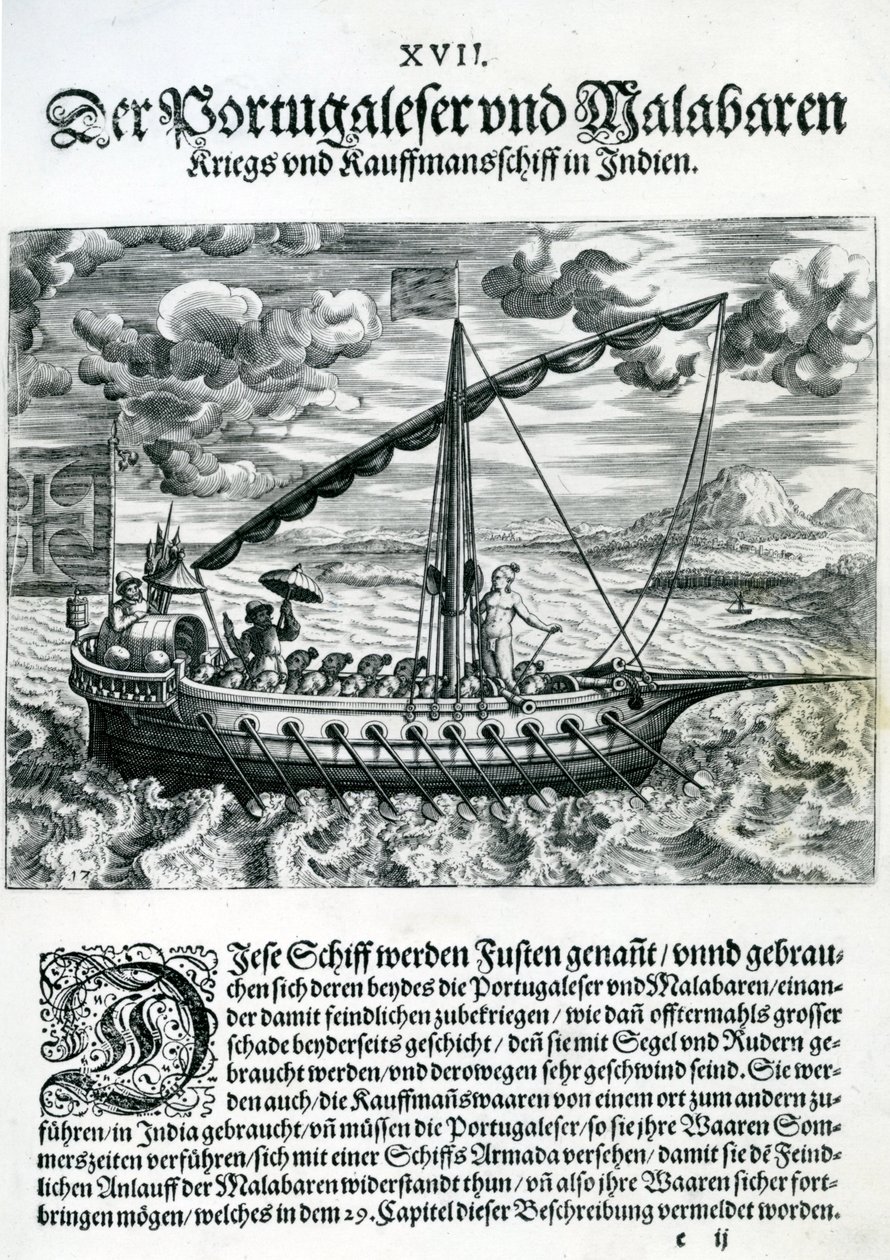 从&39;India Orientalis&39;发货，1598 作者 西奥多·德布瑞