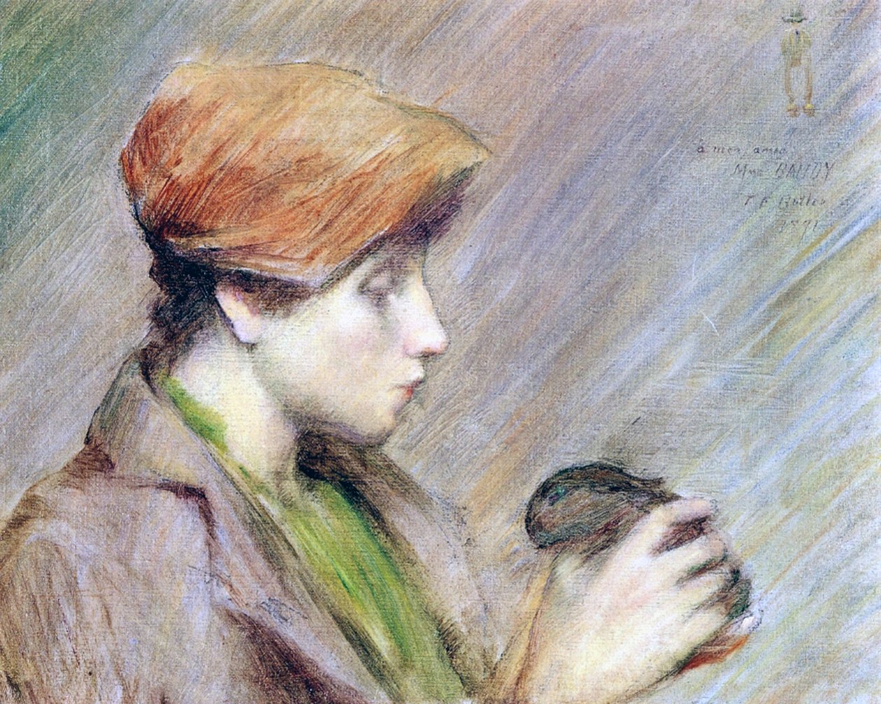 SuzanneHoschedé与兔子，1891年 作者 西奥多·伯爵巴特勒