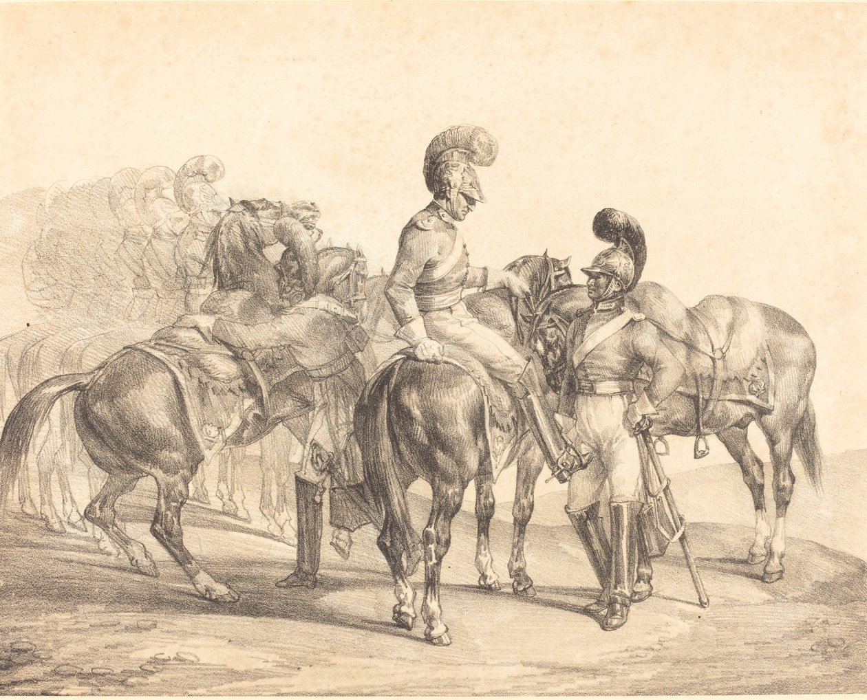 生命卫士的聚会 作者 西奥多·杰里科（Theodore Gericault）