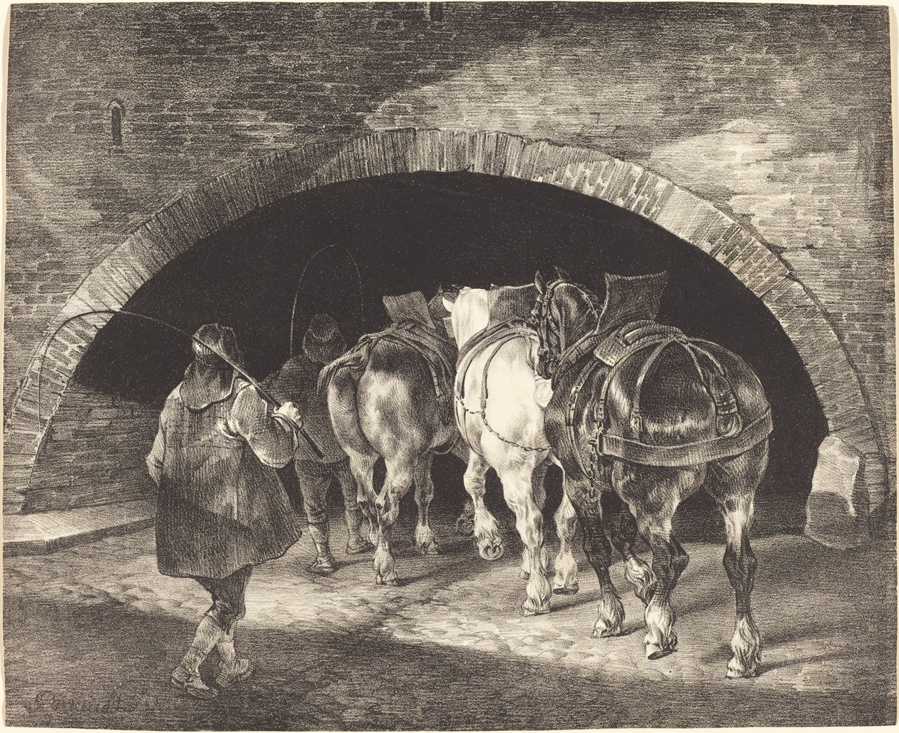 阿德尔菲码头 作者 西奥多·杰里科（Theodore Gericault）
