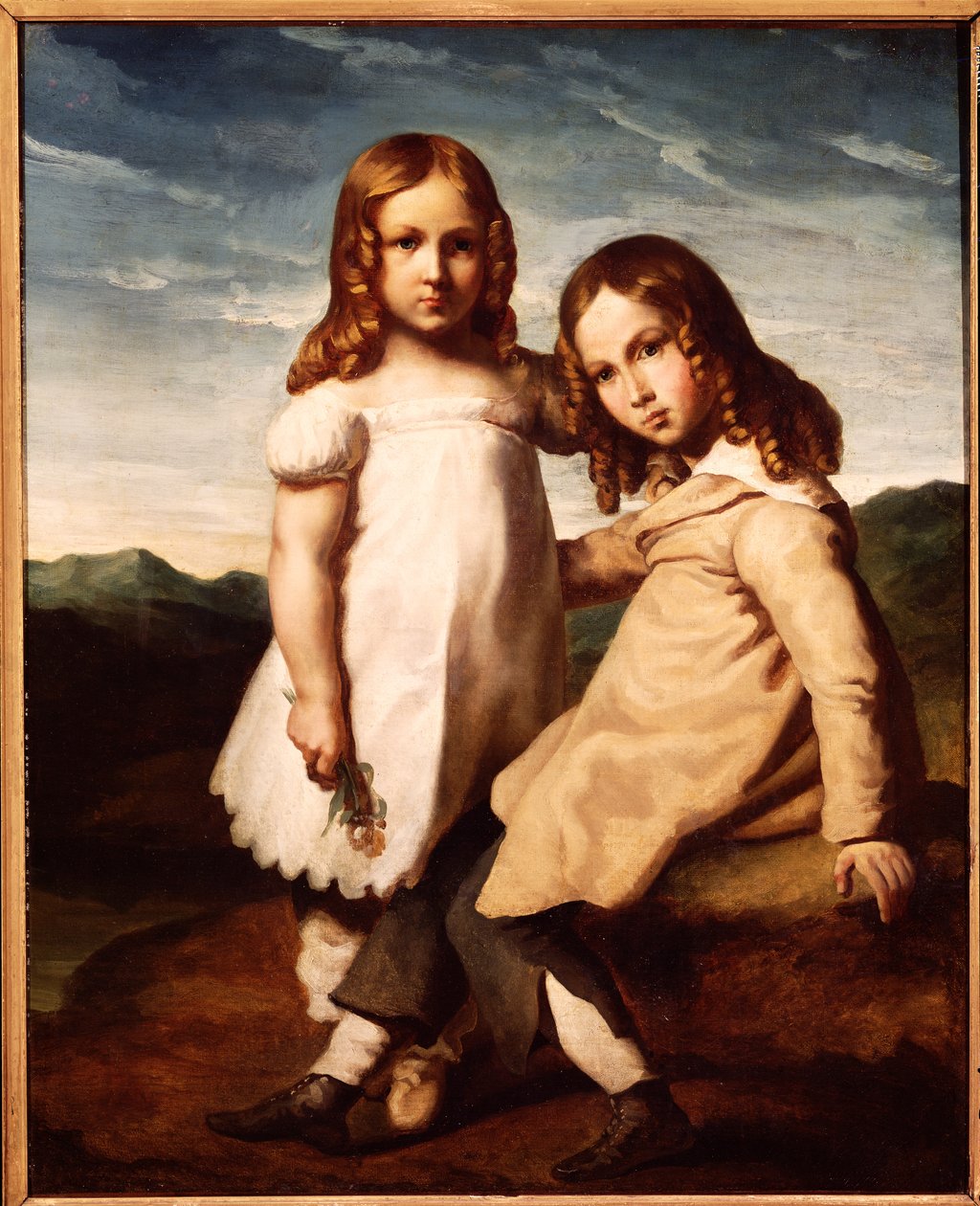 Alfred Dedreux（1810-60）与他的妹妹Elisabeth，1816-17岁 作者 西奥多·杰里科（Theodore Gericault）