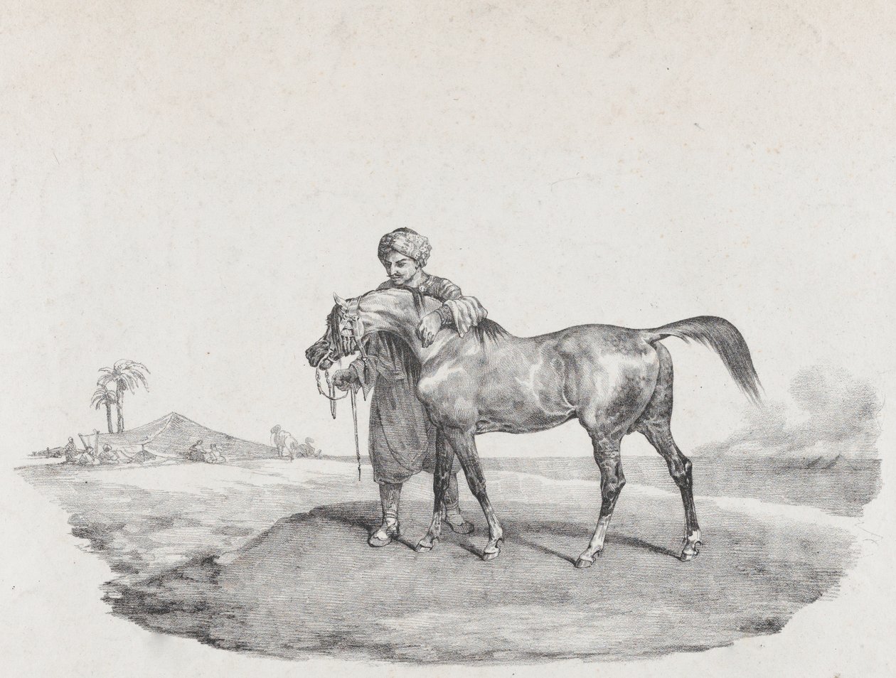一匹阿拉伯马，1821年 作者 西奥多·杰里科（Theodore Gericault）