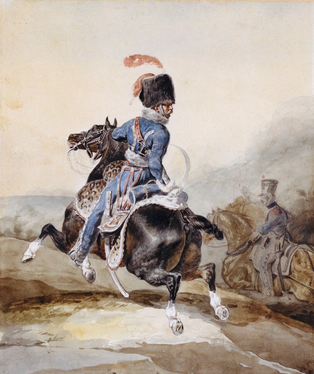 炮兵向左飞奔 作者 西奥多·杰里科（Theodore Gericault）